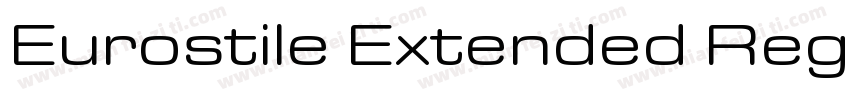 Eurostile Extended Regular字体转换